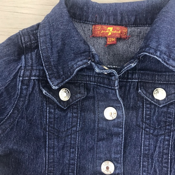 7 for all mankind jean jacket 12Month - Picture 4 of 8